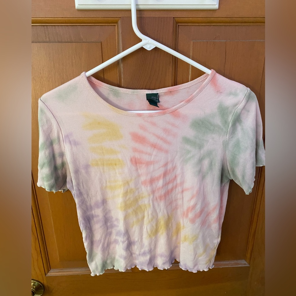 Wild Fable ribbed tie dye crop top